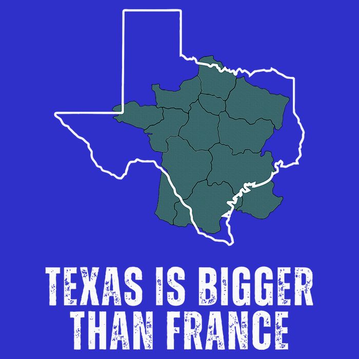 Texas Is Bigger Than France And Armed Funny Usa Sweatshirt