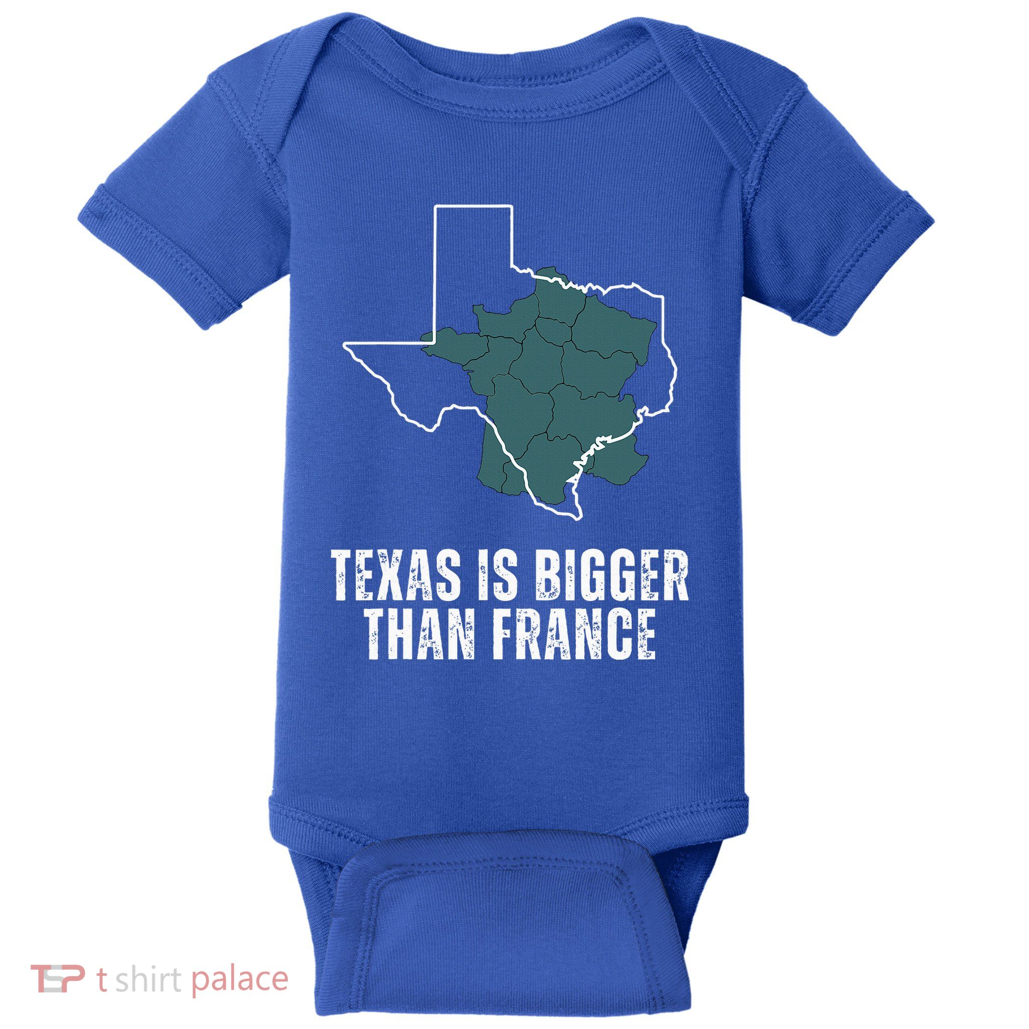 Texas Is Bigger Than France And Armed Funny Usa Baby Bodysuit