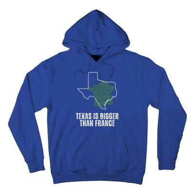 Texas Is Bigger Than France And Armed Funny Usa Tall Hoodie