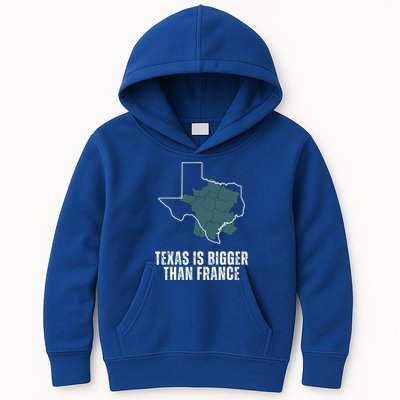 Texas Is Bigger Than France And Armed Funny Usa Kids Hoodie