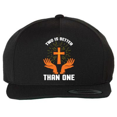 Two Is Better Than One Wool Snapback Cap