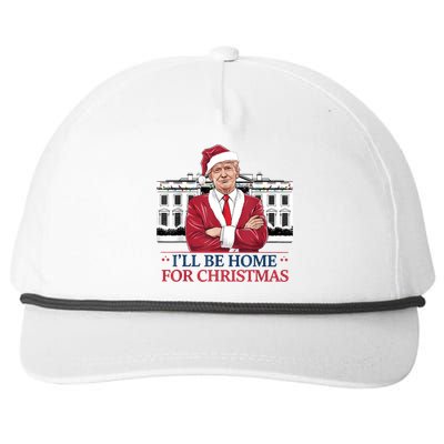 Trump ILl Be Home For Christmas Whitehouse 2024 Snapback Five-Panel Rope Hat