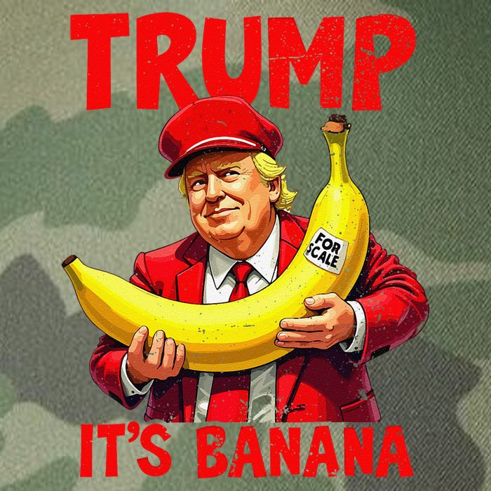 Trump ItS Banana Funny Meme Legacy Tie Dye Trucker Hat