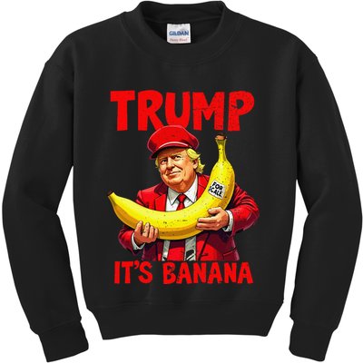 Trump ItS Banana Funny Meme Kids Sweatshirt