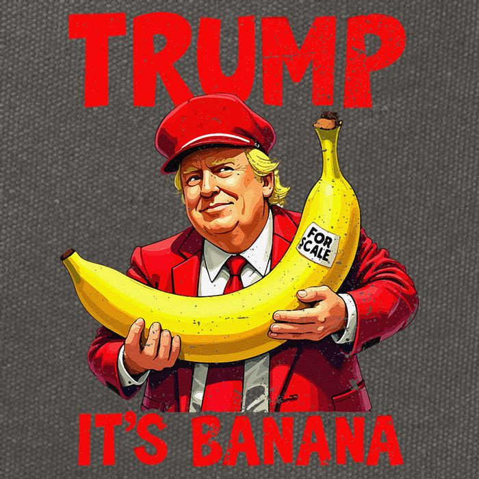 Trump ItS Banana Funny Meme Cotton Canvas Backpack
