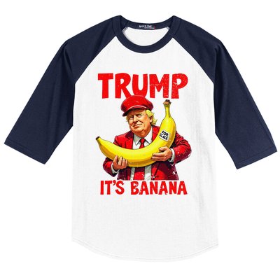 Trump ItS Banana Funny Meme Baseball Sleeve Shirt