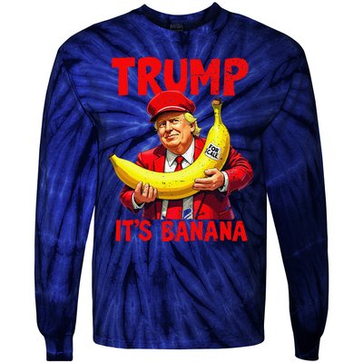 Trump ItS Banana Funny Meme Tie-Dye Long Sleeve Shirt