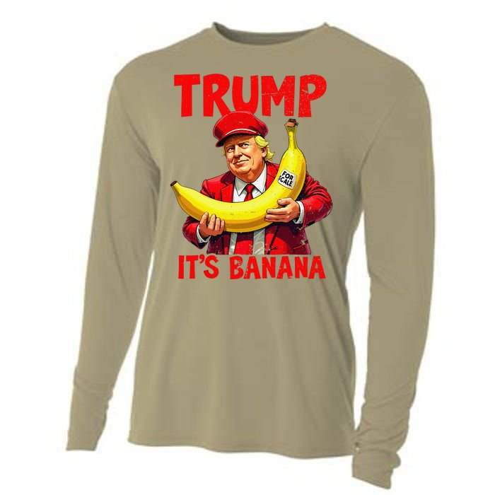 Trump ItS Banana Funny Meme Cooling Performance Long Sleeve Crew