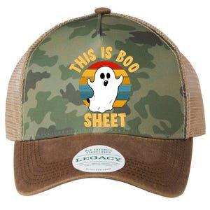 This Is Boo Sheet Funny Halloween Legacy Tie Dye Trucker Hat