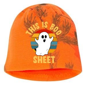 This Is Boo Sheet Funny Halloween Kati - Camo Knit Beanie