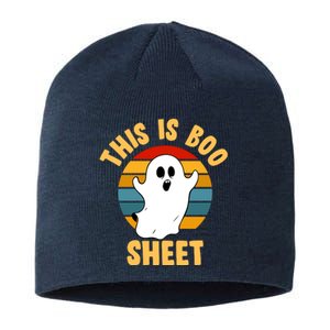 This Is Boo Sheet Funny Halloween Sustainable Beanie