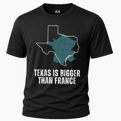 Texas Is Bigger Than France And Armed Funny Usa Performance Shirt