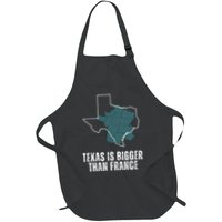 Texas Is Bigger Than France And Armed Funny Usa Apron