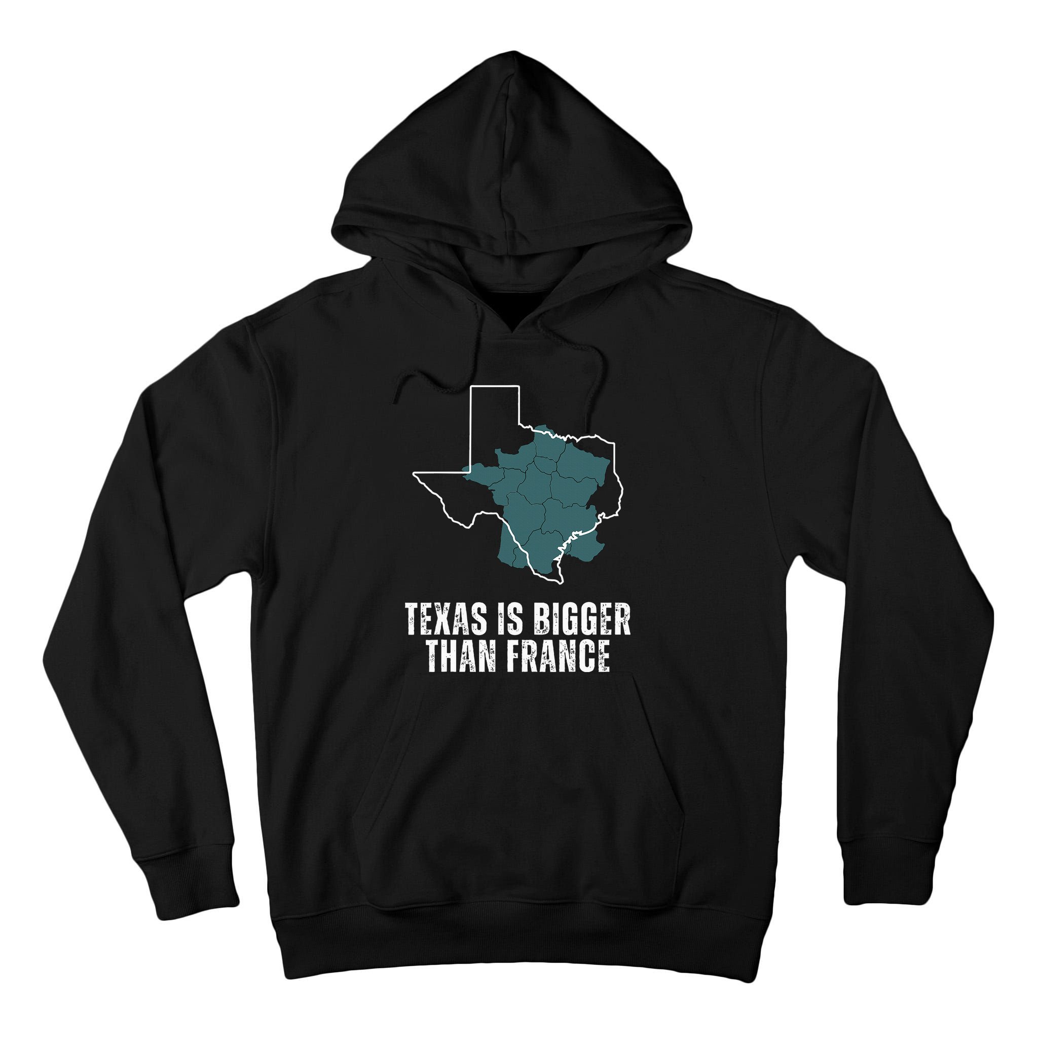 Texas Is Bigger Than France And Armed Funny Usa Tall Hoodie
