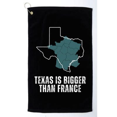 Texas Is Bigger Than France And Armed Funny Usa Golf Towel