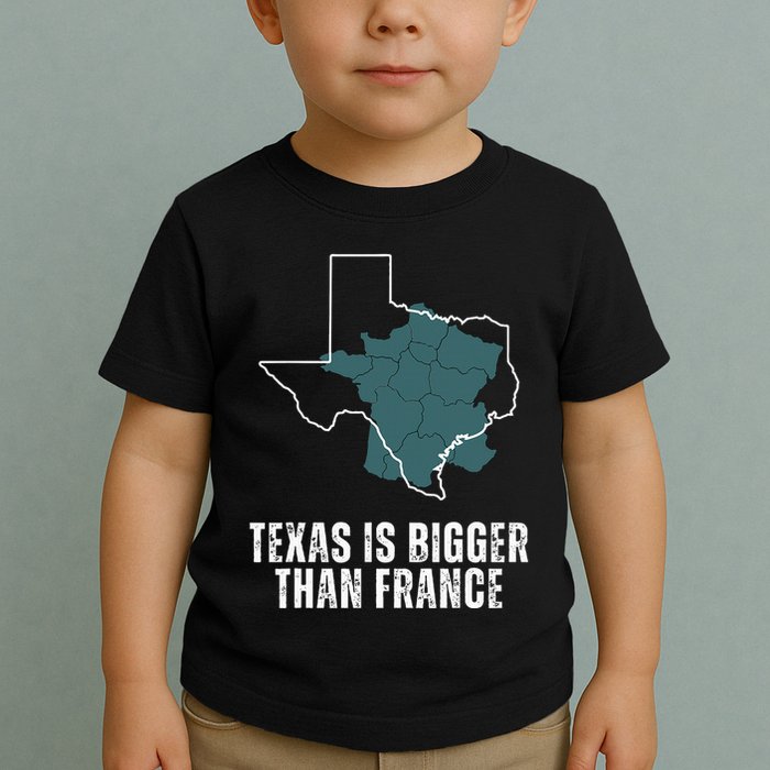 Texas Is Bigger Than France And Armed Funny Usa Toddler T-Shirt