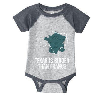 Texas Is Bigger Than France And Armed Funny Usa Infant Baby Jersey Bodysuit