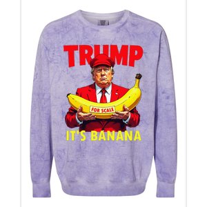 Trump ItS Banana Starship Funny Colorblast Crewneck Sweatshirt