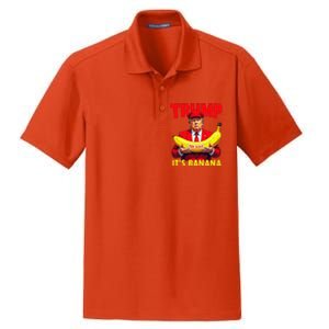 Trump ItS Banana Starship Funny Dry Zone Grid Polo