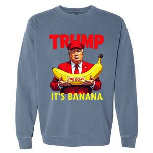 Trump ItS Banana Starship Funny Garment-Dyed Sweatshirt