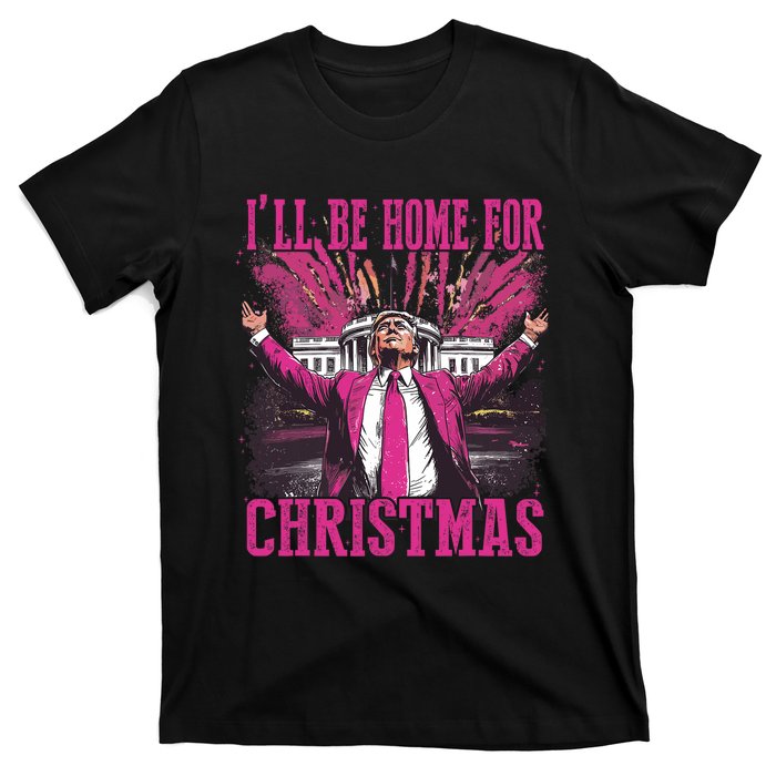 Trump ILl Be Home For Christmas Humorous Trump Christmas T-Shirt