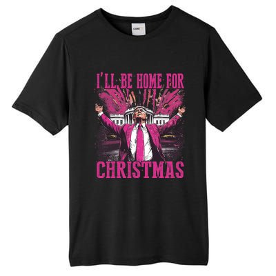 Trump ILl Be Home For Christmas Humorous Trump Christmas Tall Fusion ChromaSoft Performance T-Shirt