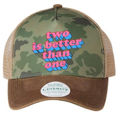 Two Is Better Than One Valentine Legacy Tie Dye Trucker Hat