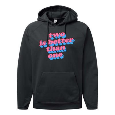 Two Is Better Than One Valentine Performance Fleece Hoodie