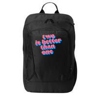 Two Is Better Than One Valentine City Backpack