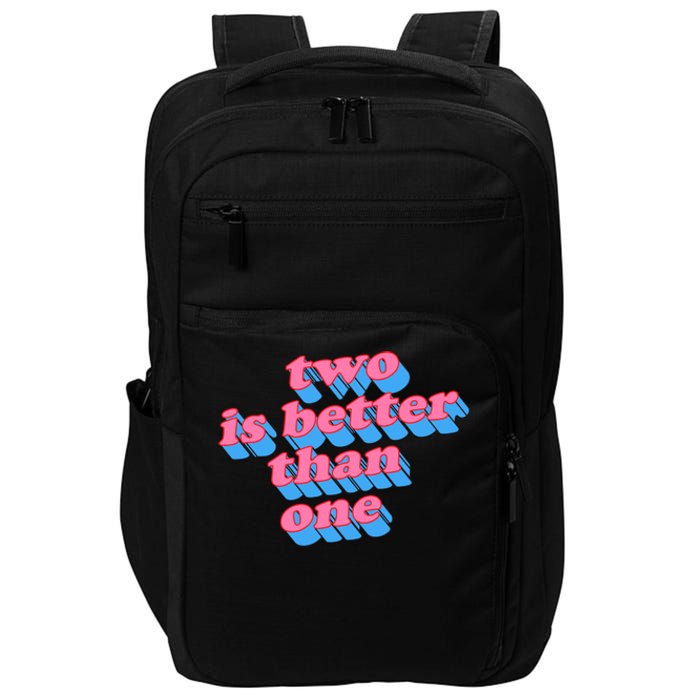 Two Is Better Than One Valentine Impact Tech Backpack