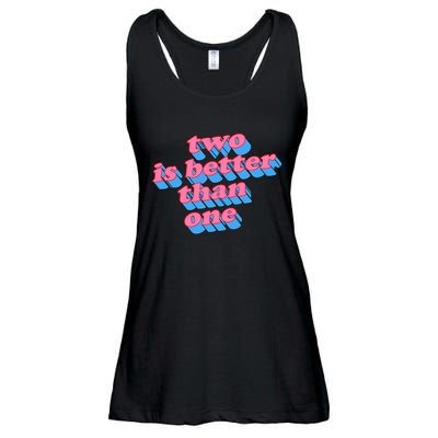 Two Is Better Than One Valentine Ladies Essential Flowy Tank