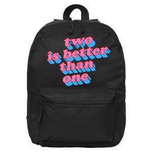 Two Is Better Than One Valentine 16 in Basic Backpack