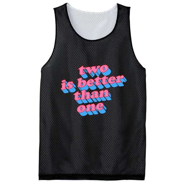 Two Is Better Than One Valentine Mesh Reversible Basketball Jersey Tank
