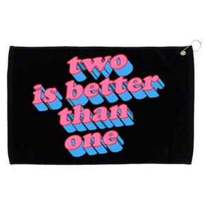 Two Is Better Than One Valentine Grommeted Golf Towel