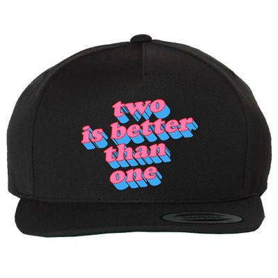 Two Is Better Than One Valentine Wool Snapback Cap