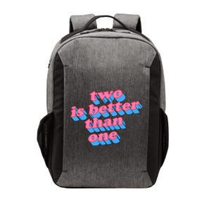 Two Is Better Than One Valentine Vector Backpack