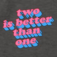 Two Is Better Than One Valentine Vector Backpack