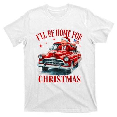 Trump ILl Be Home For Christmas Funny Xmas T-Shirt