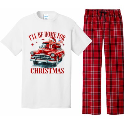 Trump ILl Be Home For Christmas Funny Xmas Pajama Set