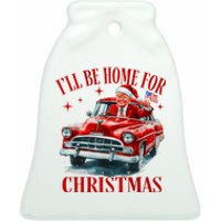 Trump ILl Be Home For Christmas Funny Xmas Ceramic Bell Ornament