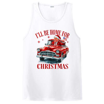 Trump ILl Be Home For Christmas Funny Xmas PosiCharge Competitor Tank