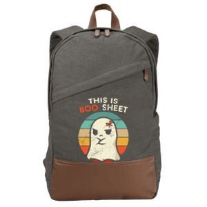 This Is Boo Sheet Funny Halloween Costumes Funny Halloween Cotton Canvas Backpack