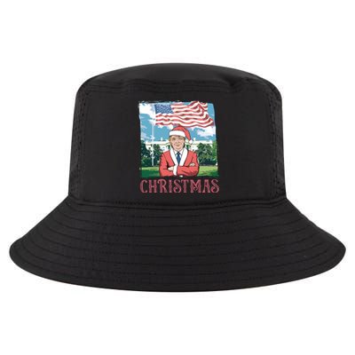 Trump ILl Be Home For Christmas Humorous Trump Christmas Cool Comfort Performance Bucket Hat