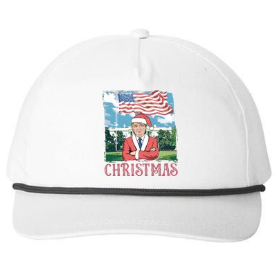 Trump ILl Be Home For Christmas Humorous Trump Christmas Snapback Five-Panel Rope Hat