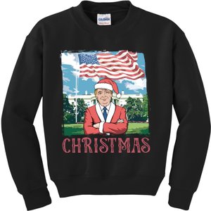 Trump ILl Be Home For Christmas Humorous Trump Christmas Kids Sweatshirt