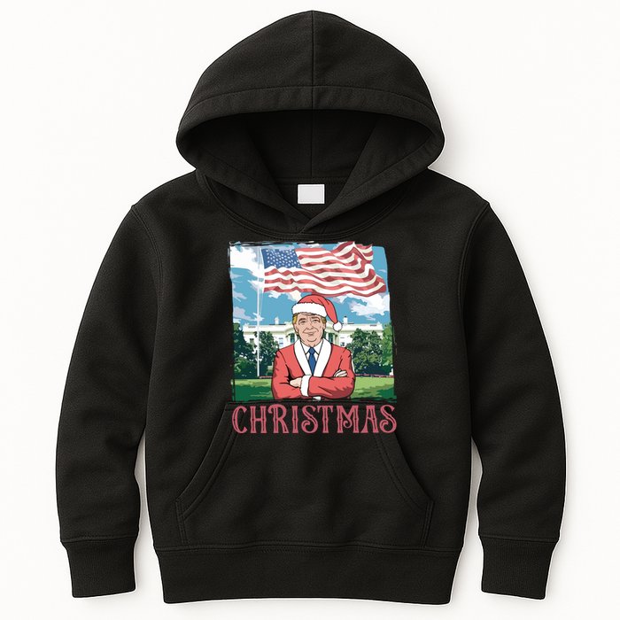 Trump ILl Be Home For Christmas Humorous Trump Christmas Kids Hoodie