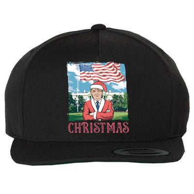 Trump ILl Be Home For Christmas Humorous Trump Christmas Wool Snapback Cap