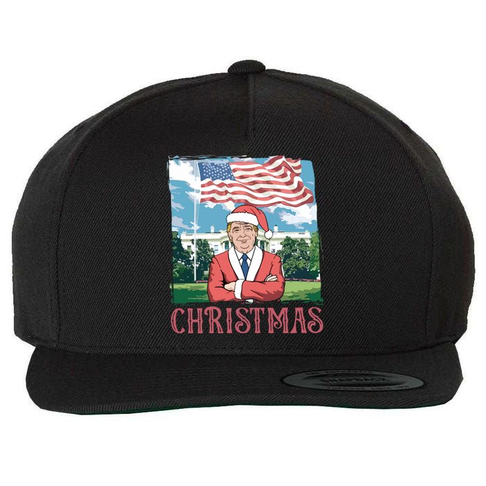 Trump ILl Be Home For Christmas Humorous Trump Christmas Wool Snapback Cap