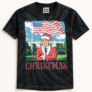 Trump ILl Be Home For Christmas Humorous Trump Christmas Kids Tie-Dye T-Shirt