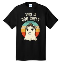 This Is Boo Sheet Ghost Retro Ghost Halloween Leopard Tall T-Shirt